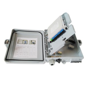 FTTH Terminal Box 16 Port Fiber Distribution Box With LGX PLC Splitter