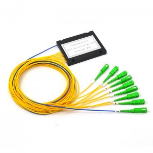 ABS Module 1X8 Fiber Optic PLC Splitter With SC/APC Connector