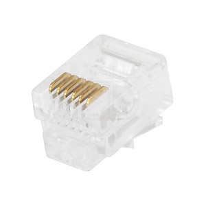 RJ12 Plug/Connector  6P6C For Stranded Phone Cable 50 pcs/pack