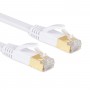 FLAT CAT7 Shielded Ethernet Patch Cables Whtie